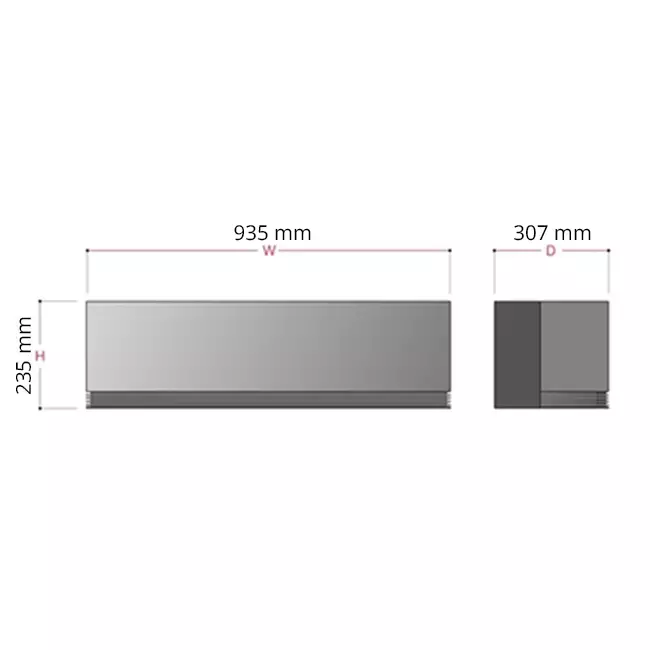 LG ARTCOOL AI AIR Mat Zwart Dual Interver airco R32 5,0 kW set