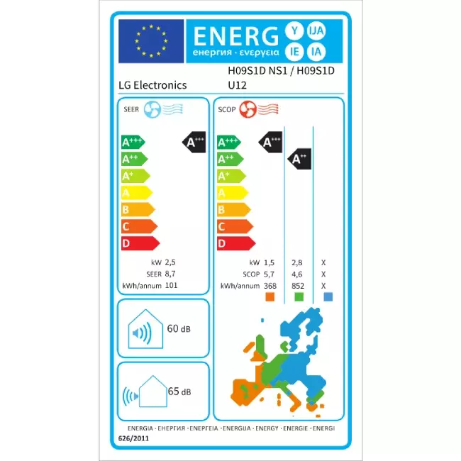 LG Dualcool Deluxe Dual Inverter airco R32 2,5 kW set