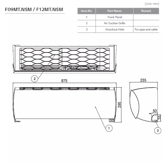 LG F09MT Prestige Dual Inverter airco 2,5 kW set