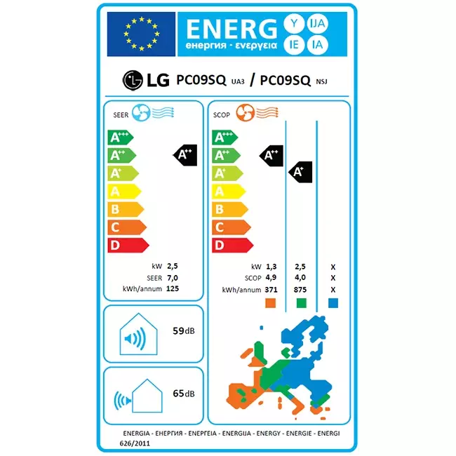 LG Standard Plus Smart Inverter airco R32 2,5 kW set
