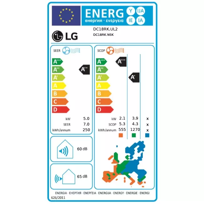 LG Wifi Deluxe Smart Inverter airco R32 5,0 kW set