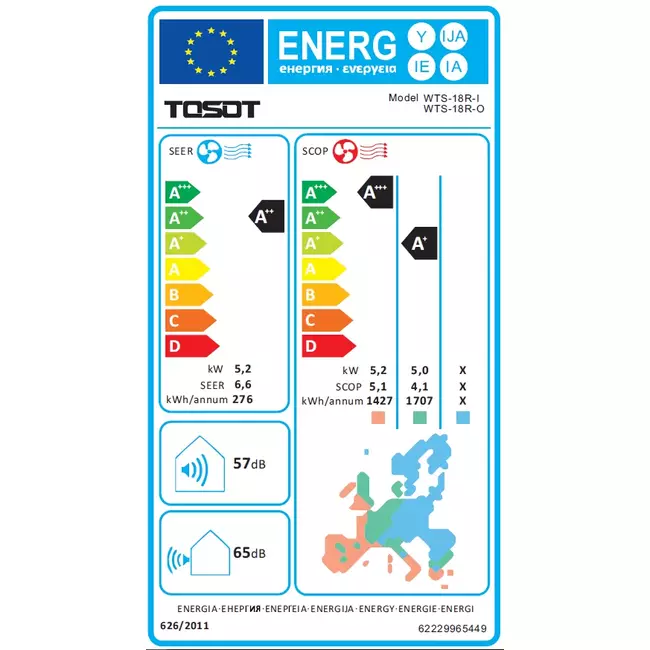 Tosot CONSOLE by GREE Inverter airco R32 5,2 kW set